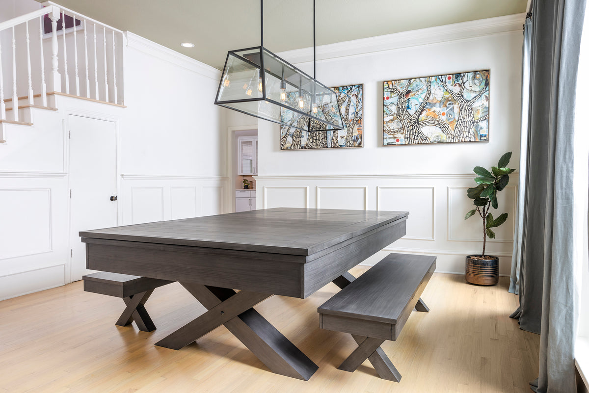 Blake 8' Pool Table Dining Top and Bench Set