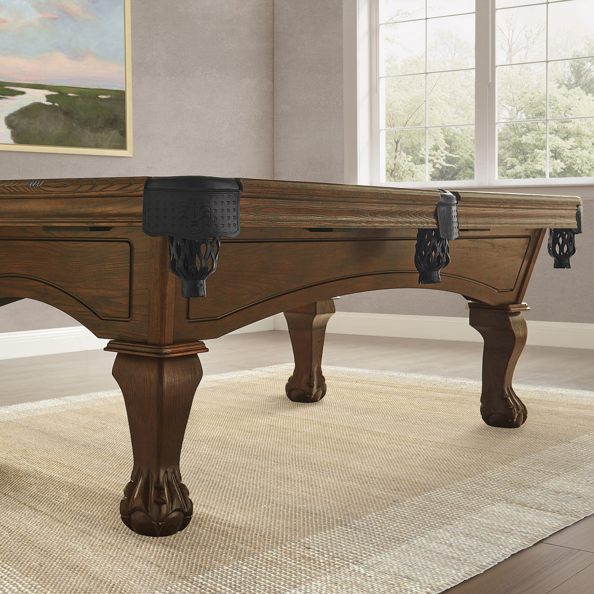 Hayden-Pool-Table-in-Russet-with-Ball&Claw-Leg-8.jpg