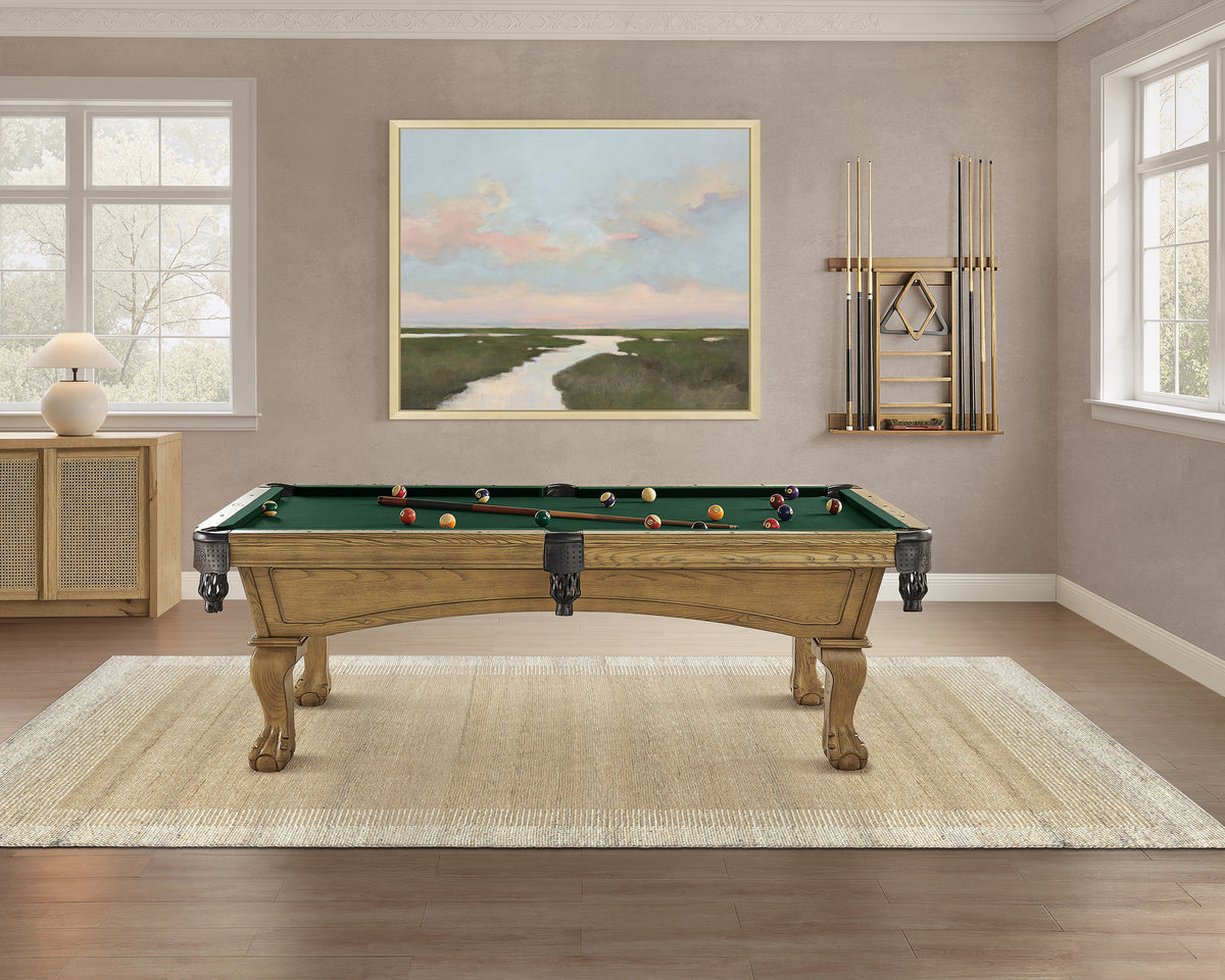 Hayden-Pool-Table-in-Wheat-with-Ball&Claw-Leg-2.jpg