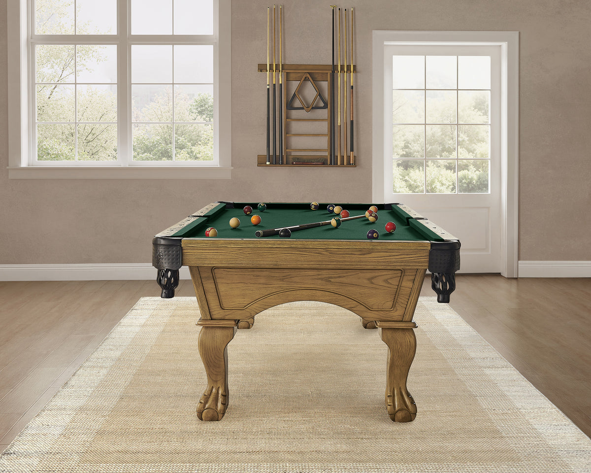 Hayden-Pool-Table-in-Wheat-with-Ball&Claw-Leg-6.jpg