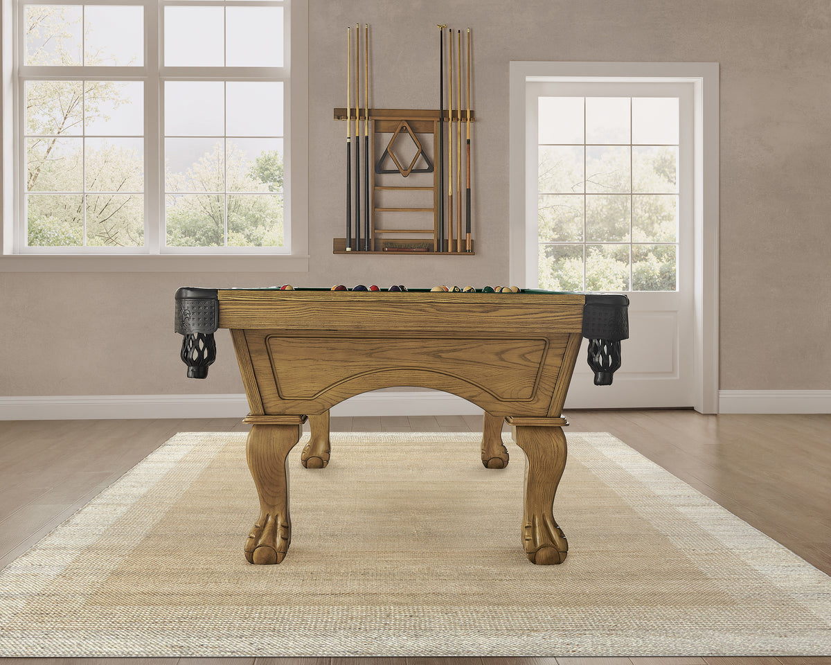 Hayden-Pool-Table-in-Wheat-with-Ball&Claw-Leg-7.jpg