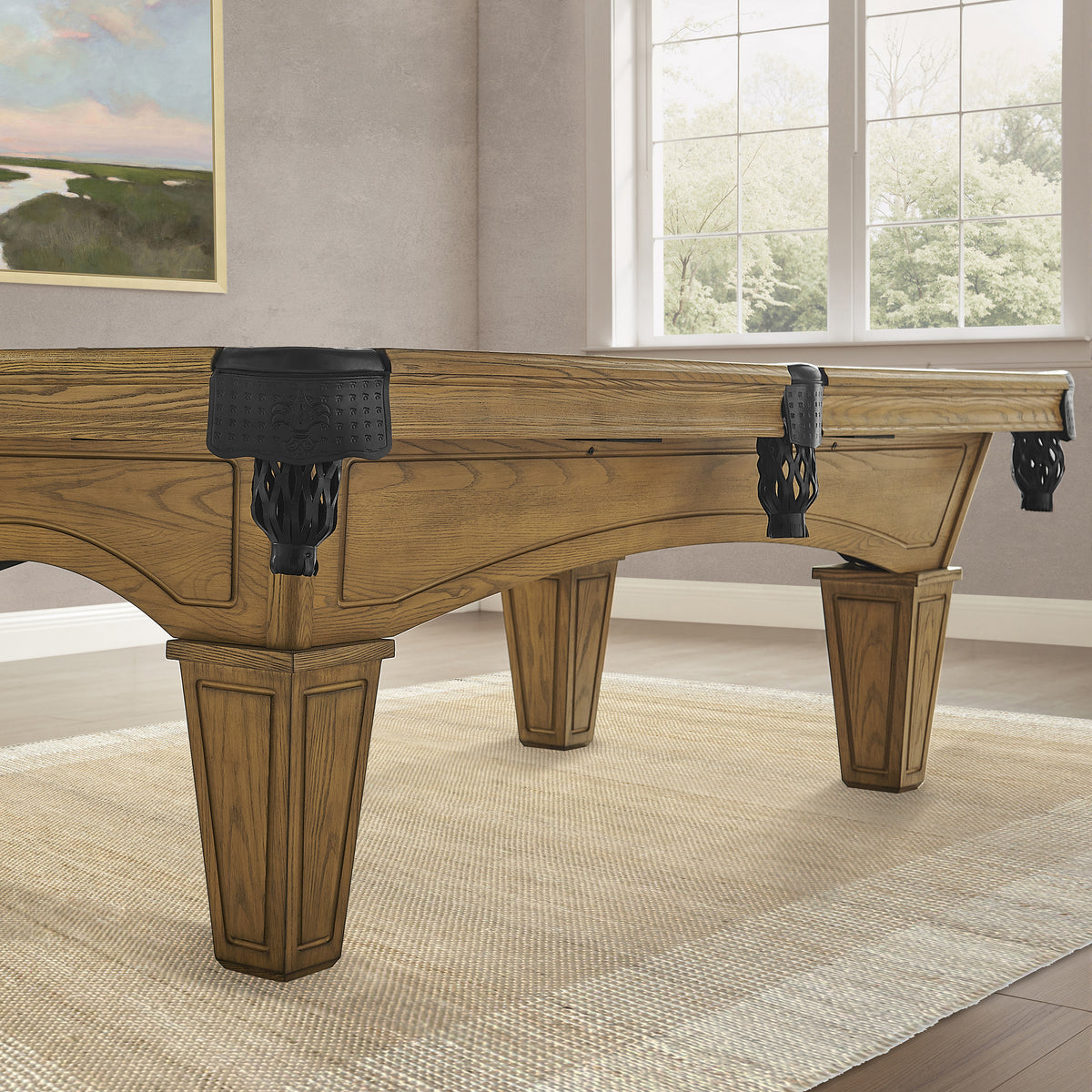 Hayden-Pool-Table-in-Wheat-with-Tapered-Leg-8.jpg
