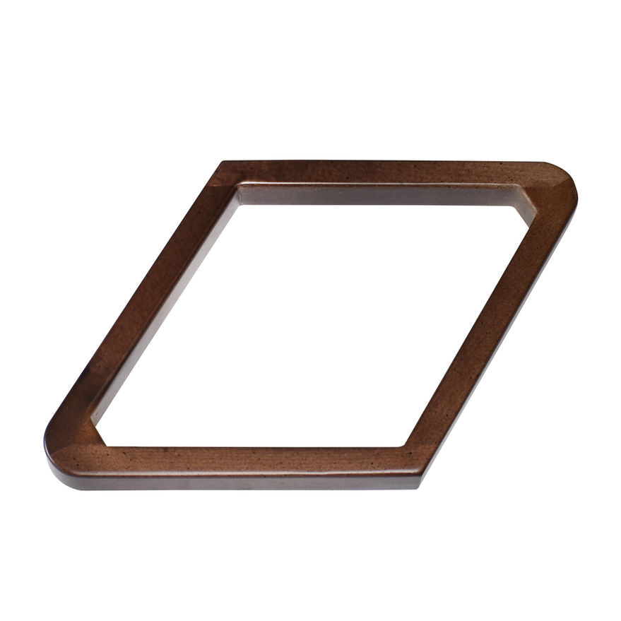 Bull Nose Wood 9-Ball Rack in Whiskey